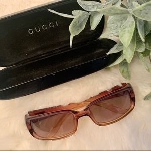 Gucci 2455 sunglasses brown tint great condition